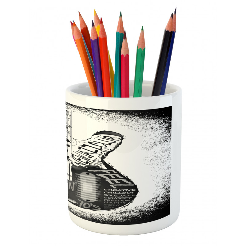 Sketchy Calligraphy New Jazz Pencil Pen Holder