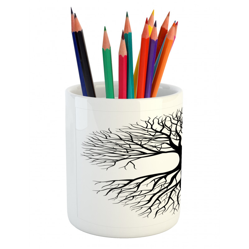 Roots Branch Leafless Pencil Pen Holder