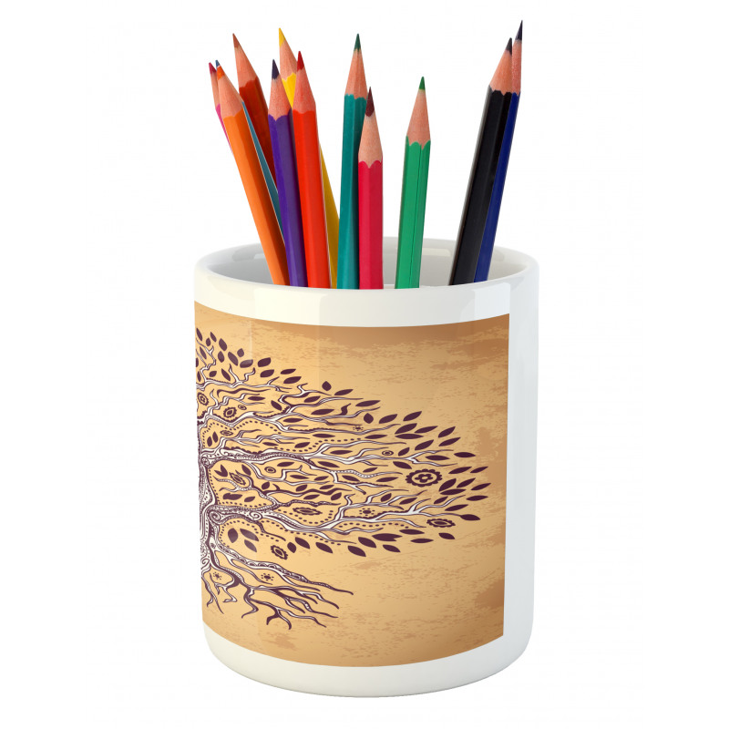 Vintage Swirls Pencil Pen Holder