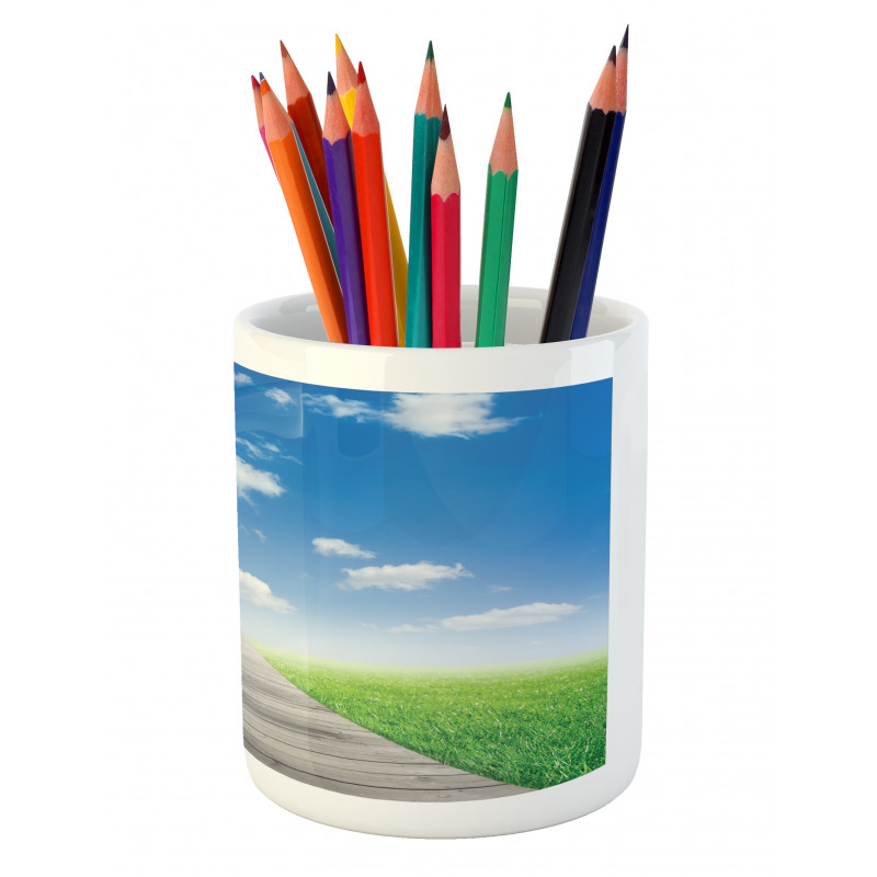 Meadow Countryside Path Pencil Pen Holder