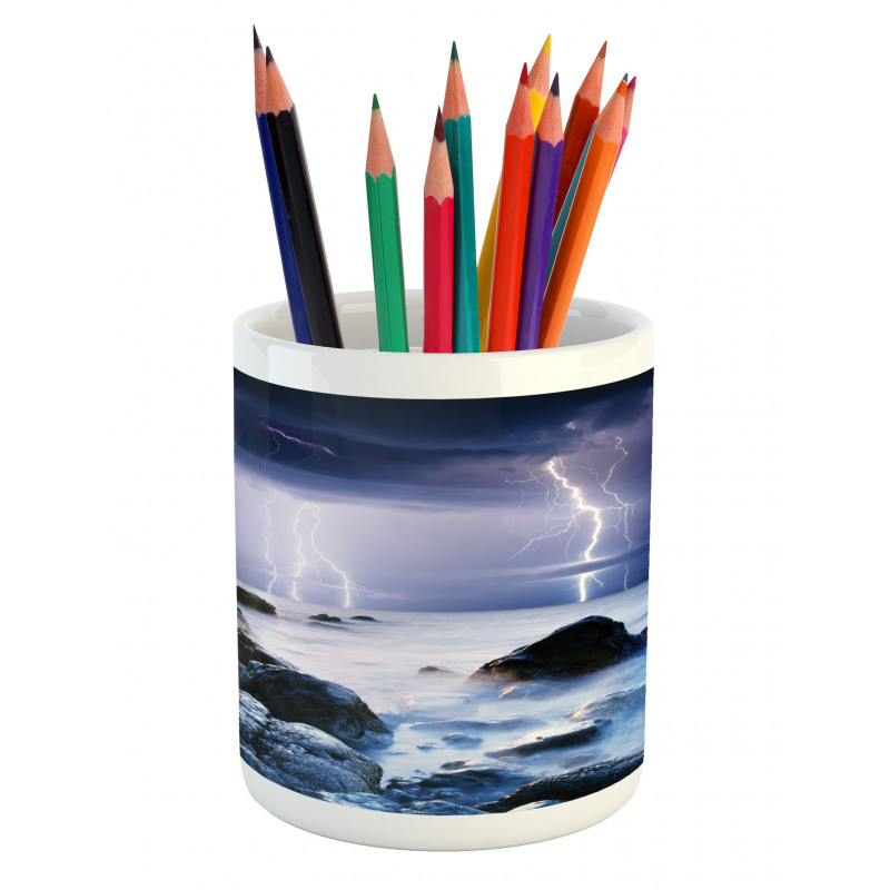 Stormy Weather in Summer Pencil Pen Holder