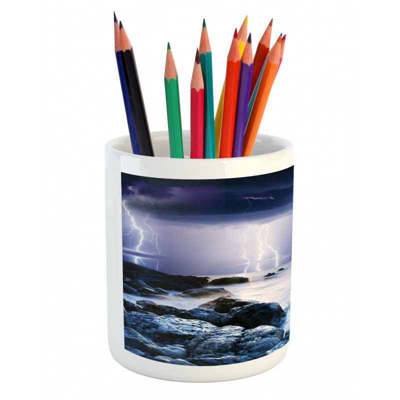 Stormy Weather in Summer Pencil Pen Holder