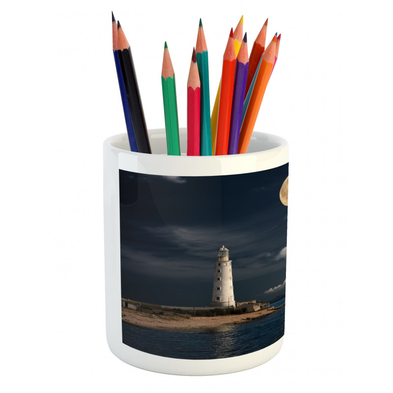 Moonlight Island Sea Pencil Pen Holder