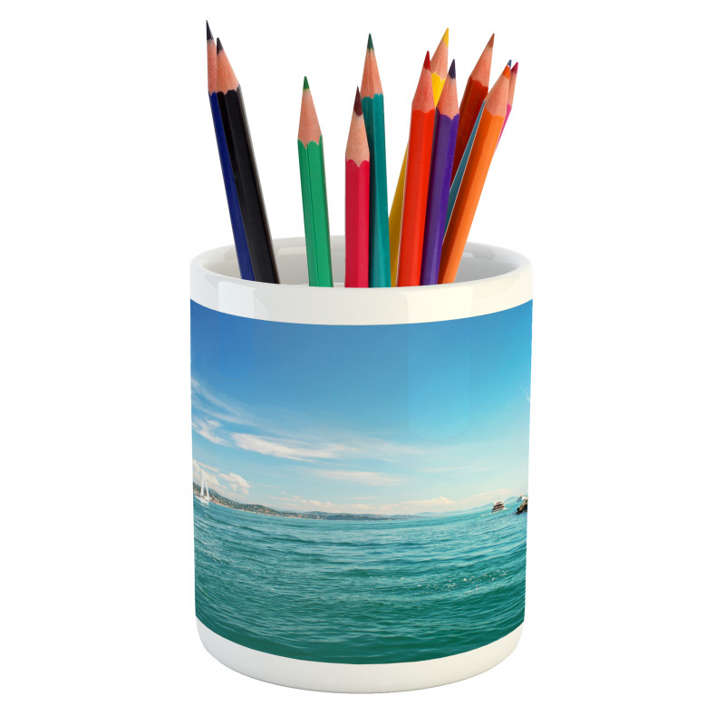 Sunny Day by the Sea Pencil Pen Holder