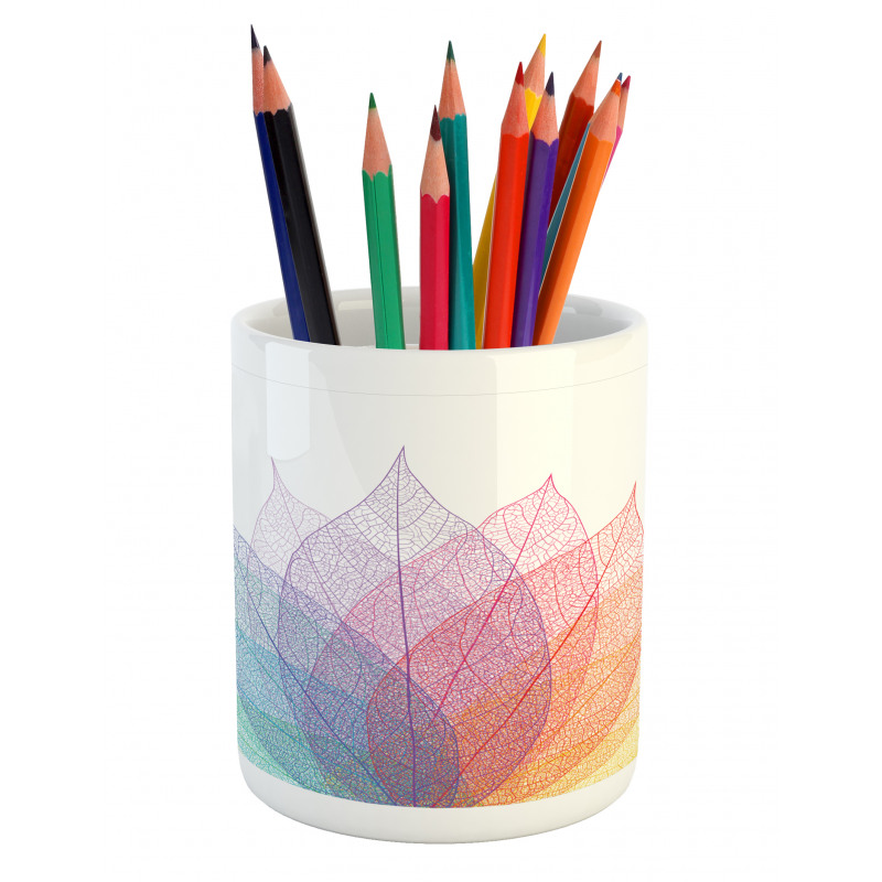 Delicate Leaves Art Pencil Pen Holder