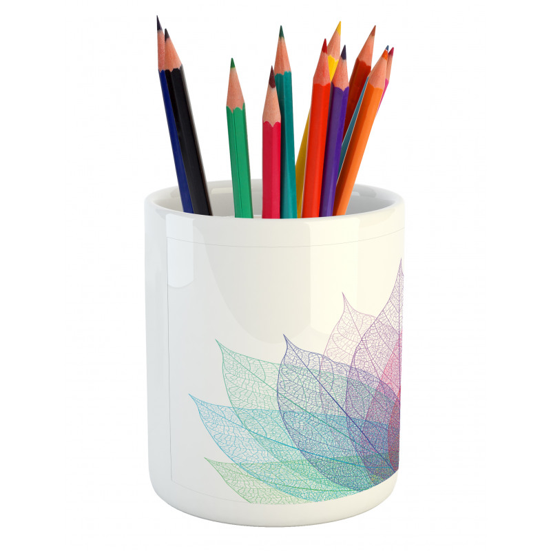 Delicate Leaves Art Pencil Pen Holder