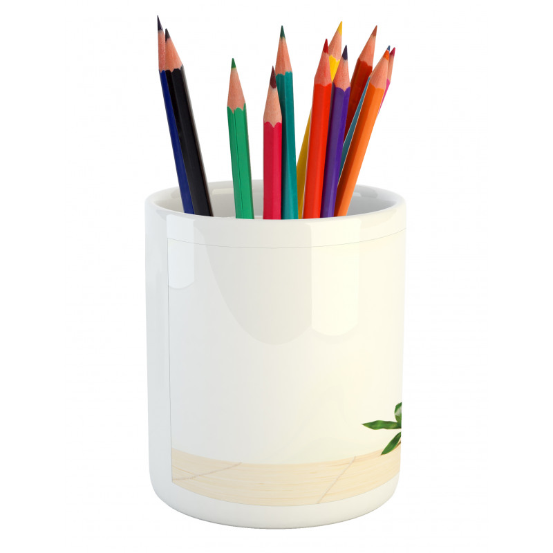 Bamboo Rocks Meditation Pencil Pen Holder