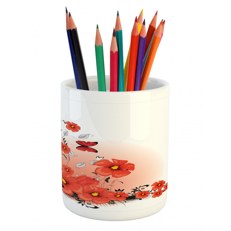 Cartoon Poppy Fresh Art Pencil Pen Holder