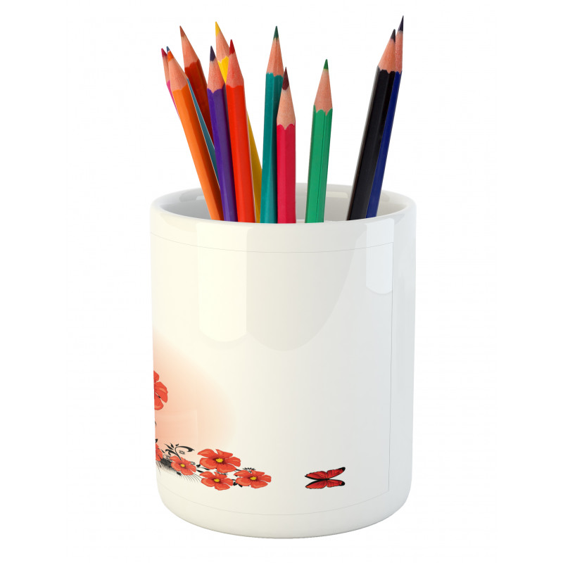 Cartoon Poppy Fresh Art Pencil Pen Holder