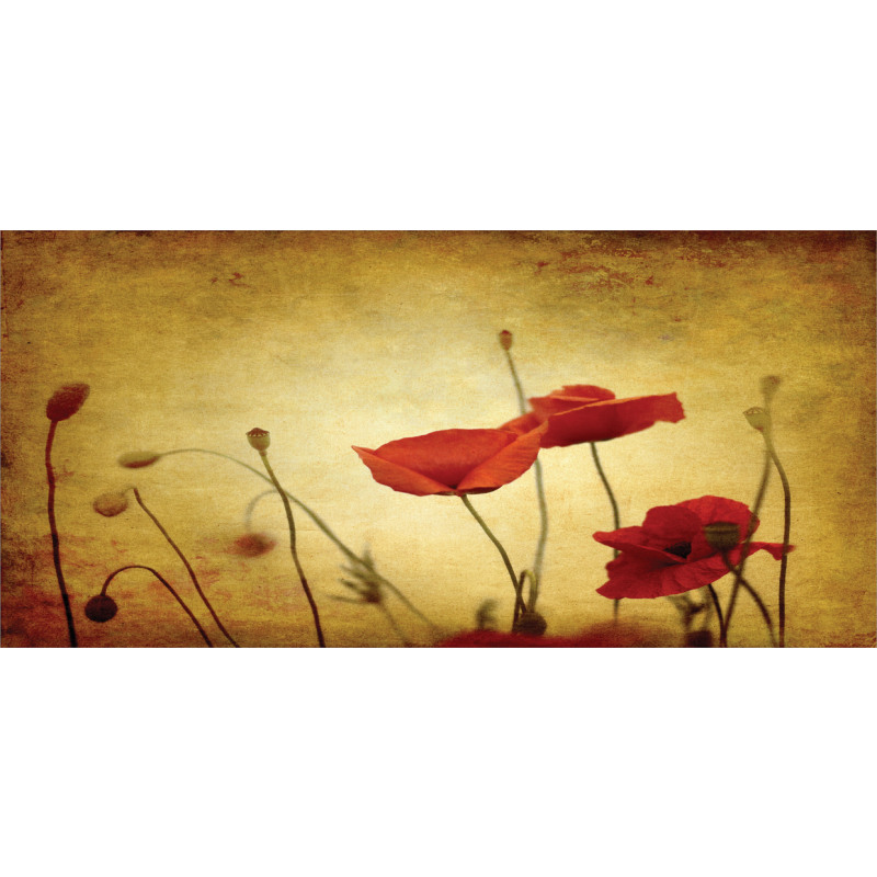 Poppy Flowers Bohemian Pencil Pen Holder