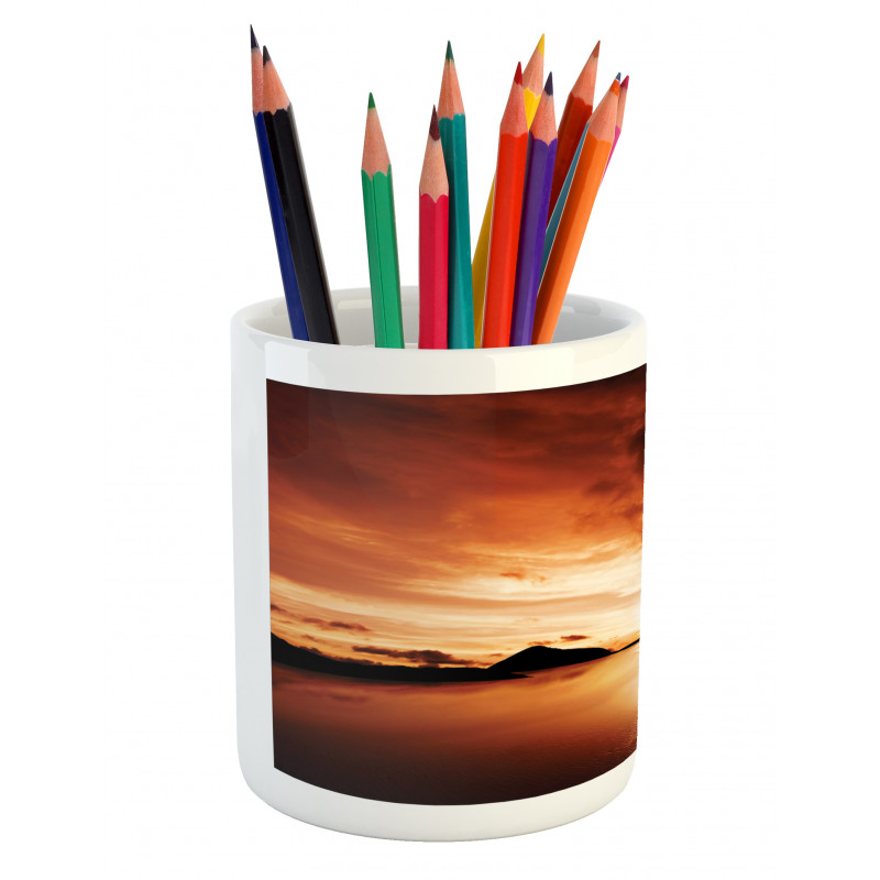 Sunset SeMountain Wings Pencil Pen Holder