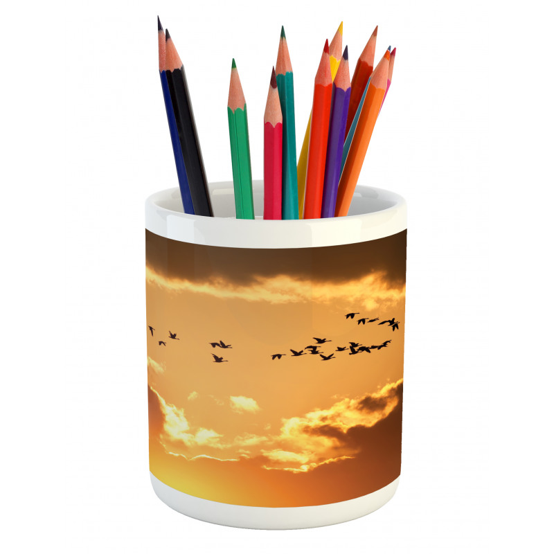 Flyingt Sunset Freedom Pencil Pen Holder