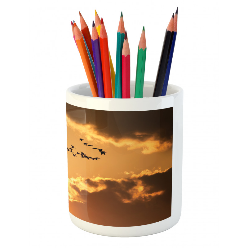 Flyingt Sunset Freedom Pencil Pen Holder