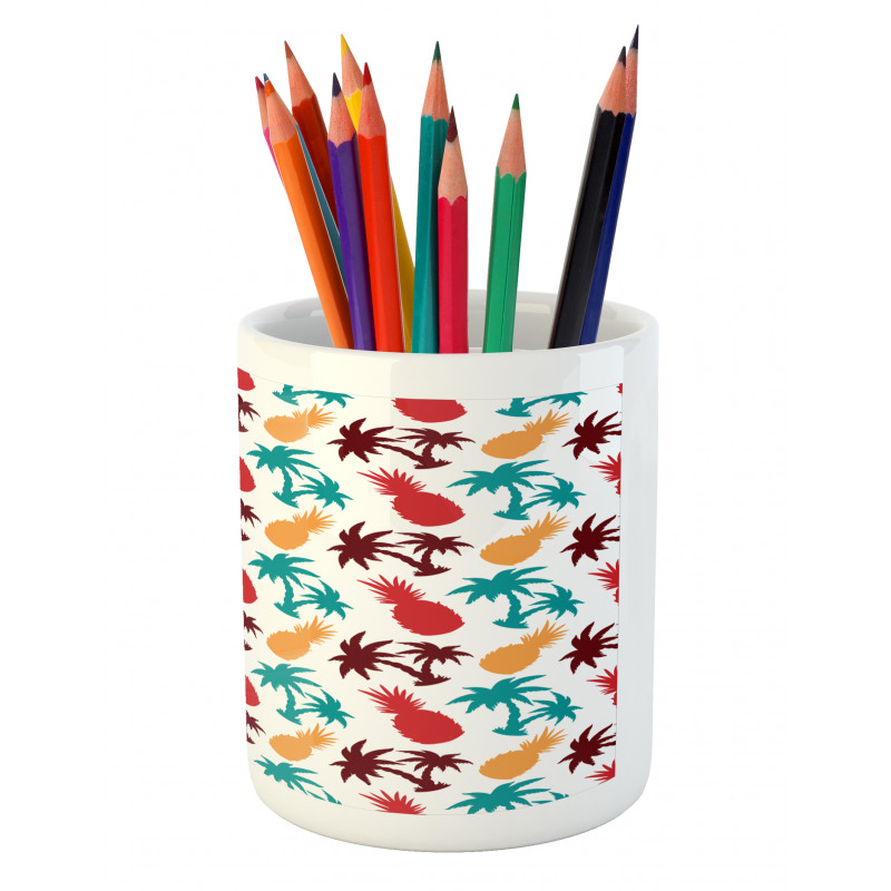 Palm Trees Island Pencil Pen Holder