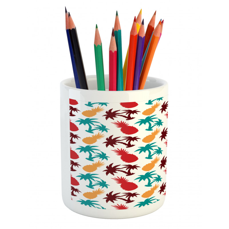 Palm Trees Island Pencil Pen Holder