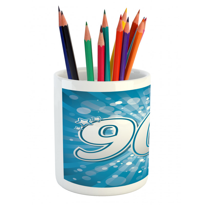 90s Pop Art Star Retro Pencil Pen Holder