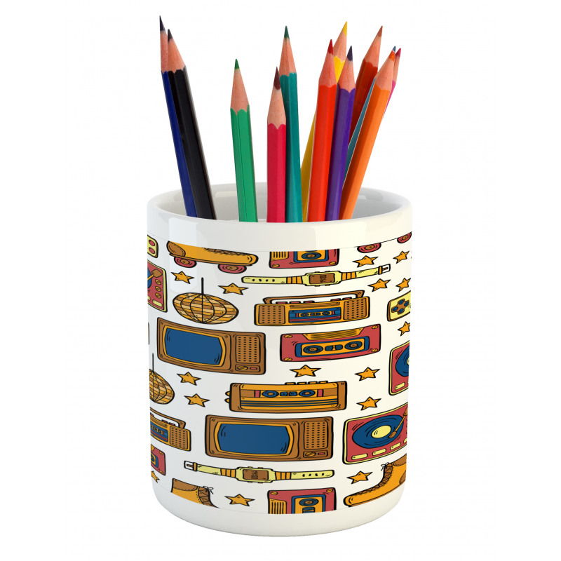 90s Theme Retro Pencil Pen Holder