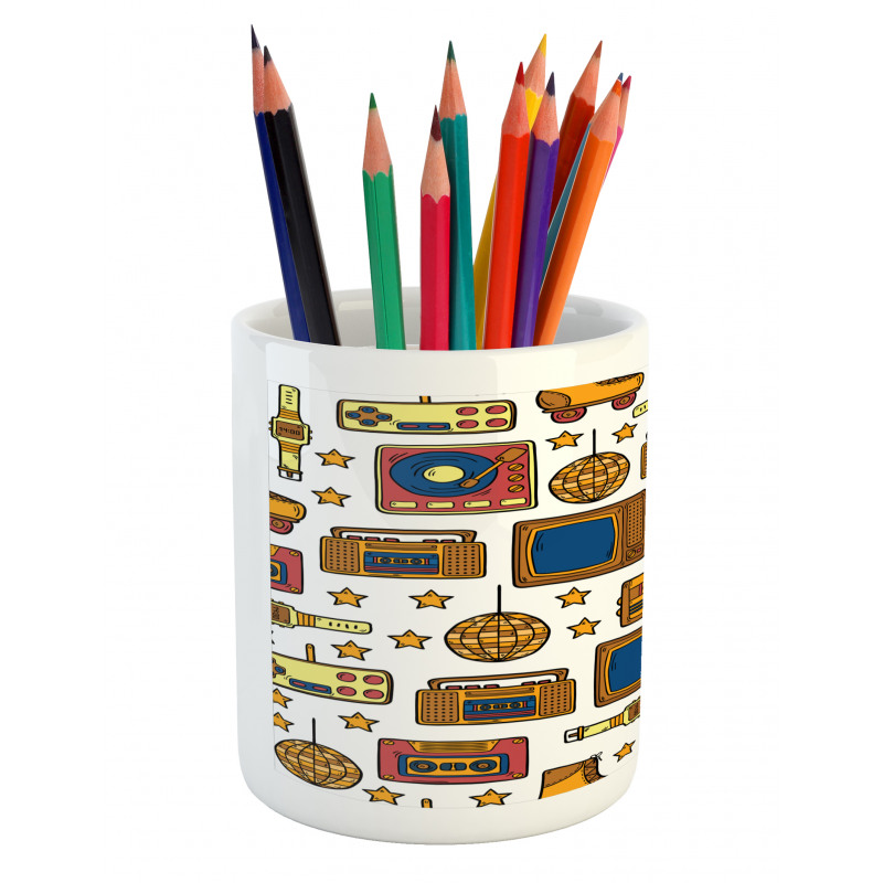 90s Theme Retro Pencil Pen Holder