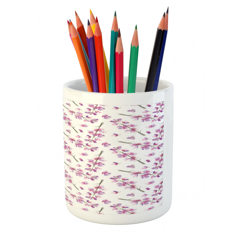 Blooming Flowers Nature Pencil Pen Holder