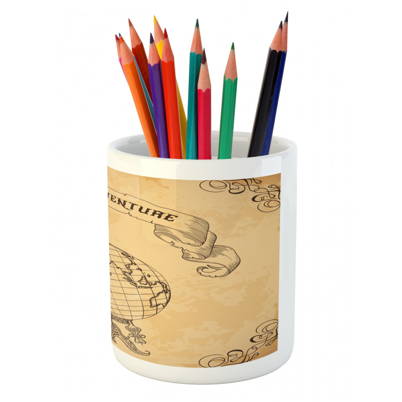 Adventure Words Pencil Pen Holder