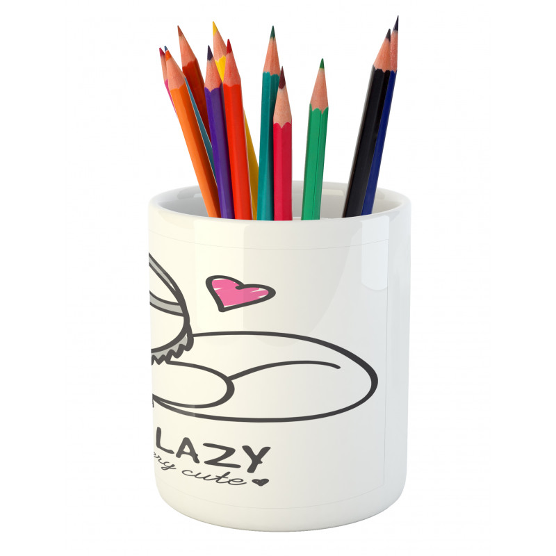 Cartoon Funny Words Pencil Pen Holder