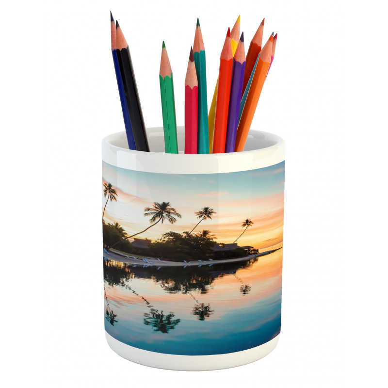 Sunset Moorea Island Pencil Pen Holder