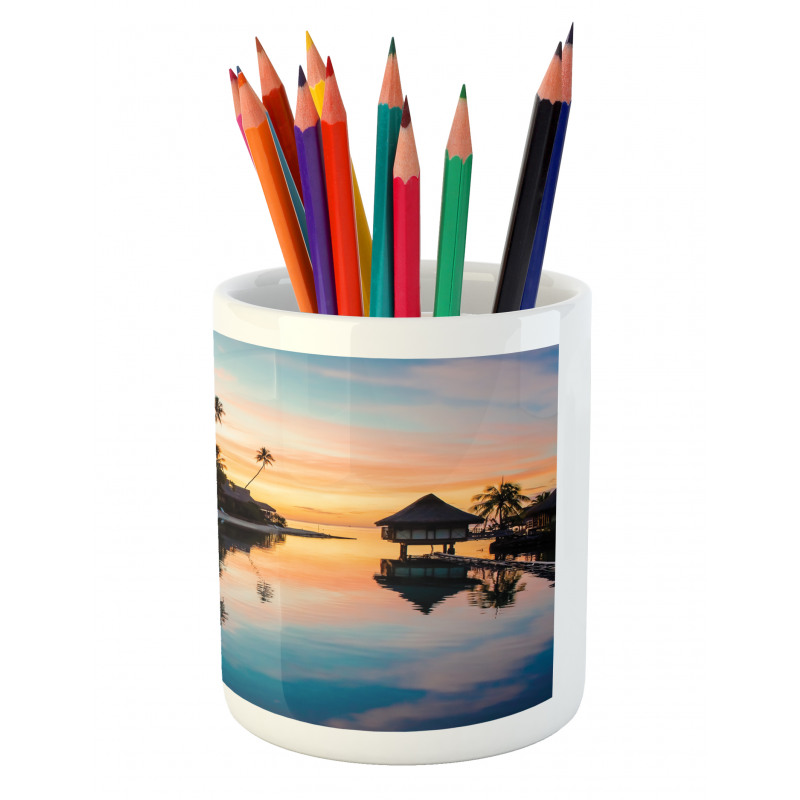 Sunset Moorea Island Pencil Pen Holder