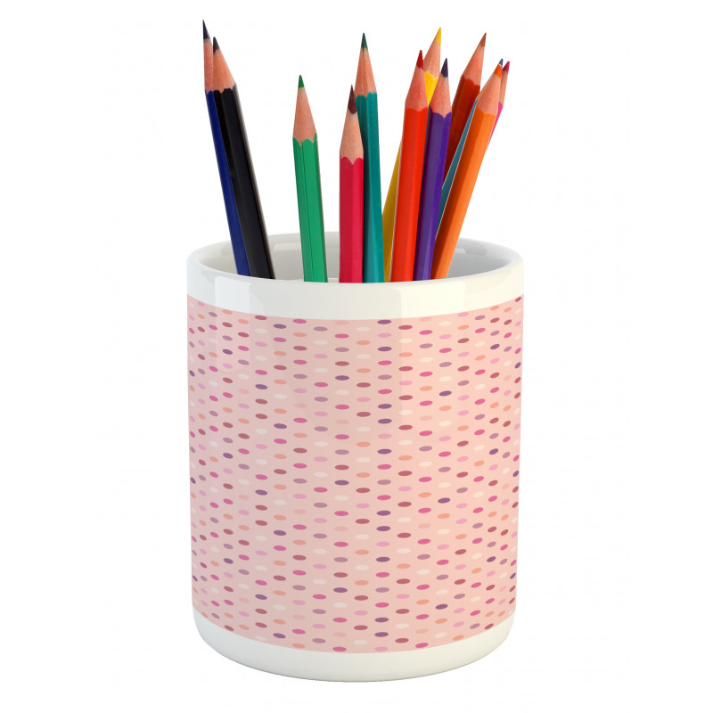 Romantic Polka Dots Pencil Pen Holder