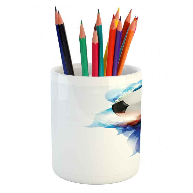 Ball Graphic Game Sports Pencil Pen Holder