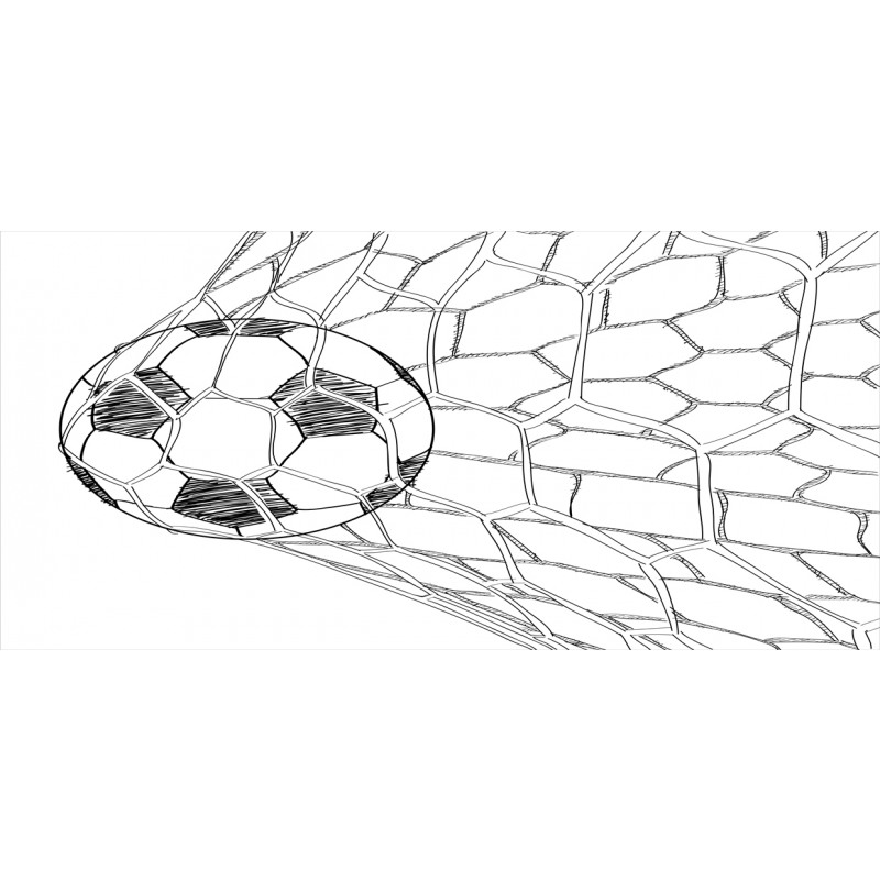 Soccer Ball in Net Pencil Pen Holder