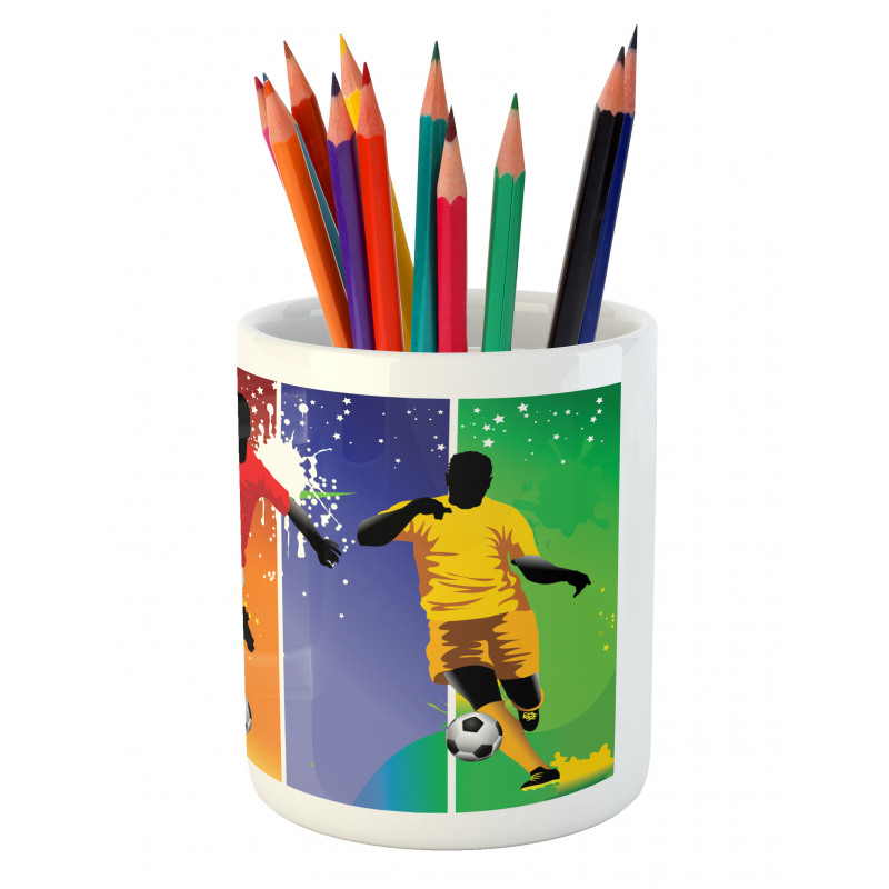 Football Soccer Modern Pencil Pen Holder