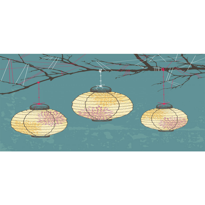 Lanterns Hanging on Tree Pencil Pen Holder