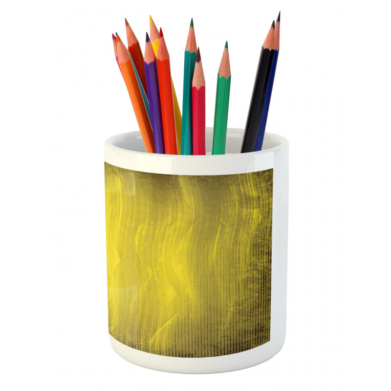 Abstract Retro Grunge Pencil Pen Holder