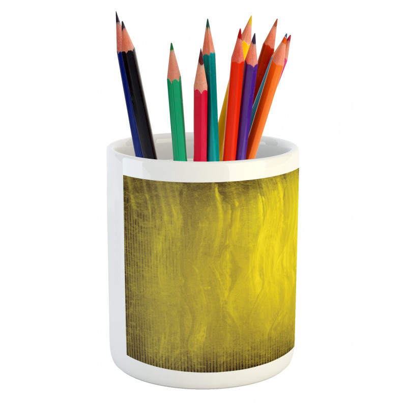 Abstract Retro Grunge Pencil Pen Holder