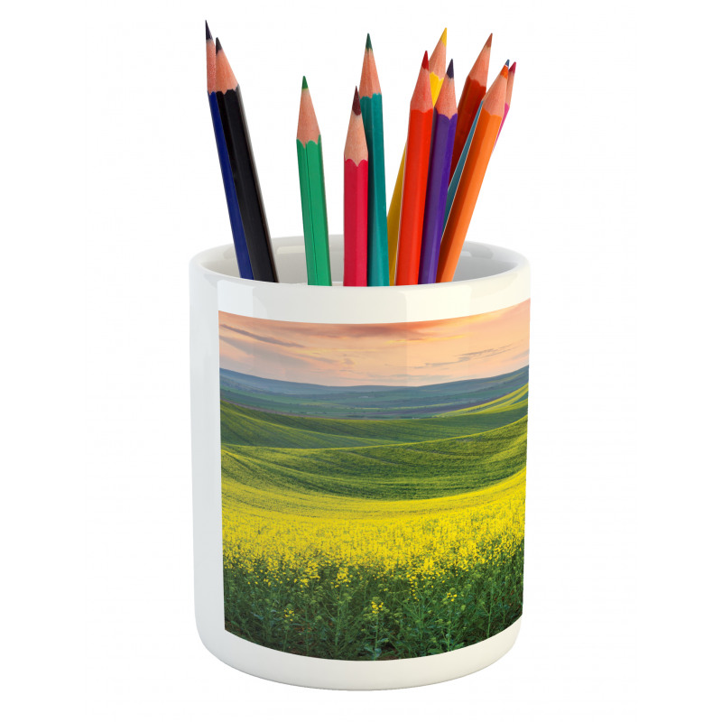 Hills Valley Sunrise Pencil Pen Holder