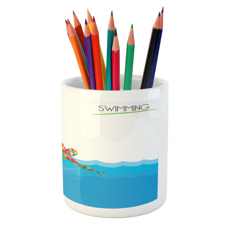 Swimming Pool Pencil Pen Holder