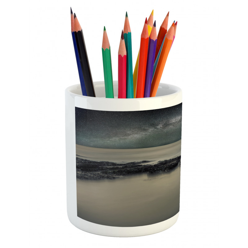 Milky Way Foggy Space Pencil Pen Holder