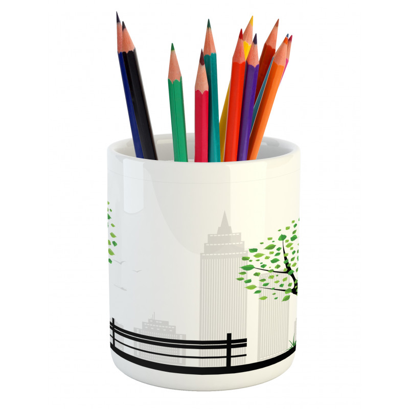 Urban and Rural Harmony Pencil Pen Holder