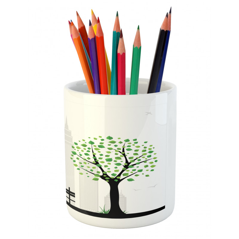 Urban and Rural Harmony Pencil Pen Holder