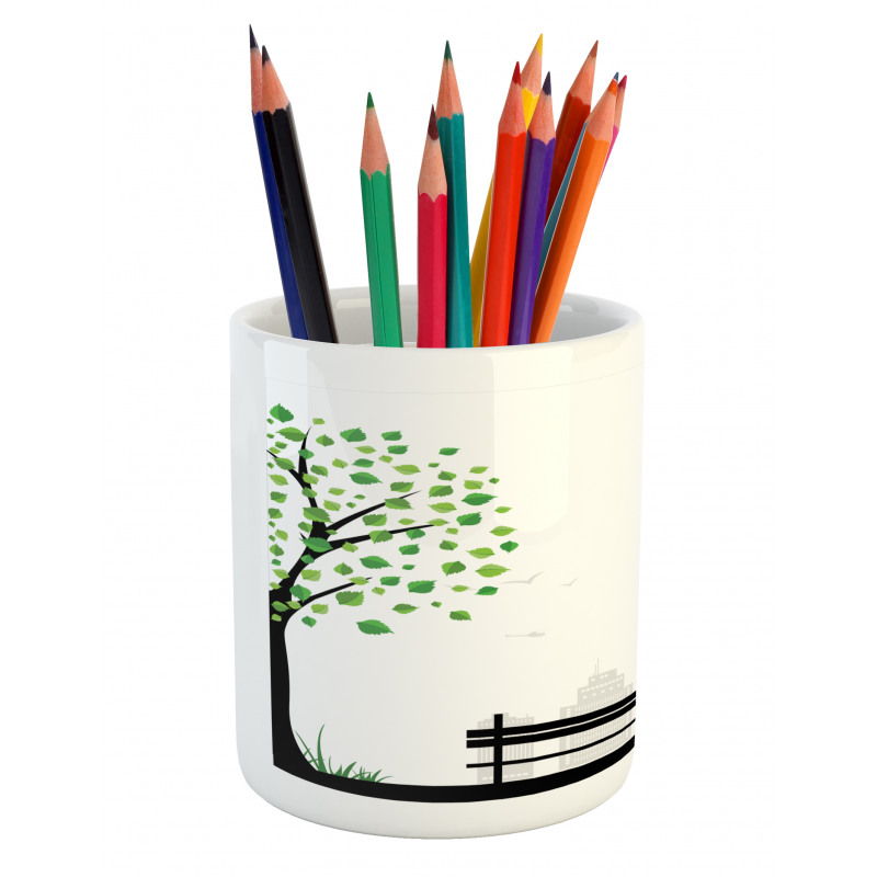 Urban and Rural Harmony Pencil Pen Holder