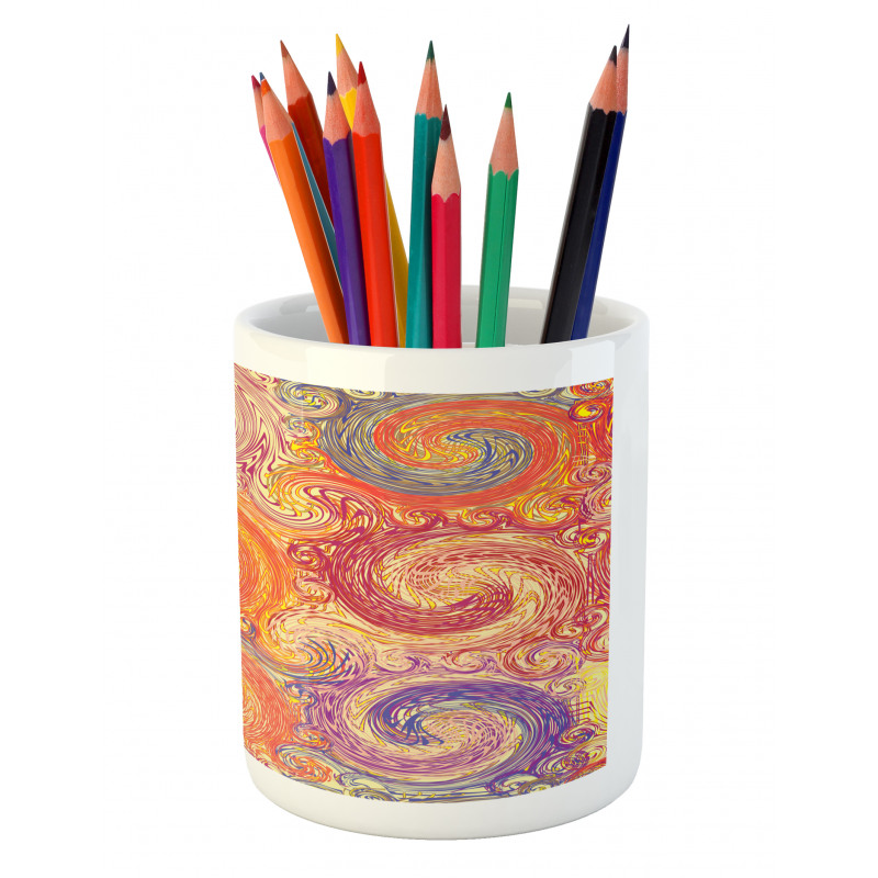 Grunge Sun Boho Pencil Pen Holder