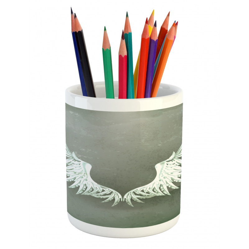 Coat of Arms Wings Pencil Pen Holder