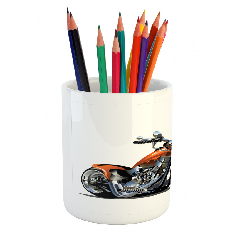 Motorbike Adventure Pencil Pen Holder