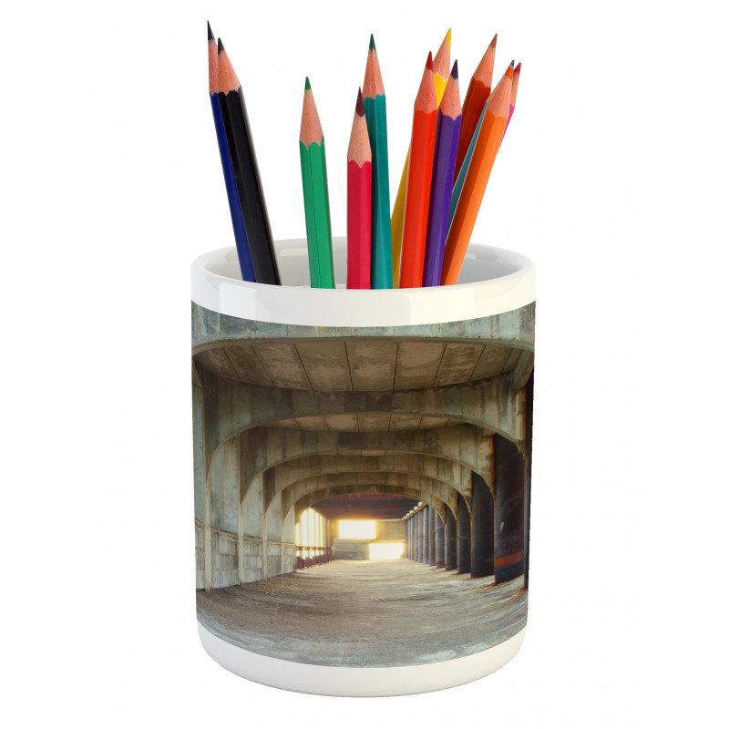 Corridor Concrete Rustic Pencil Pen Holder