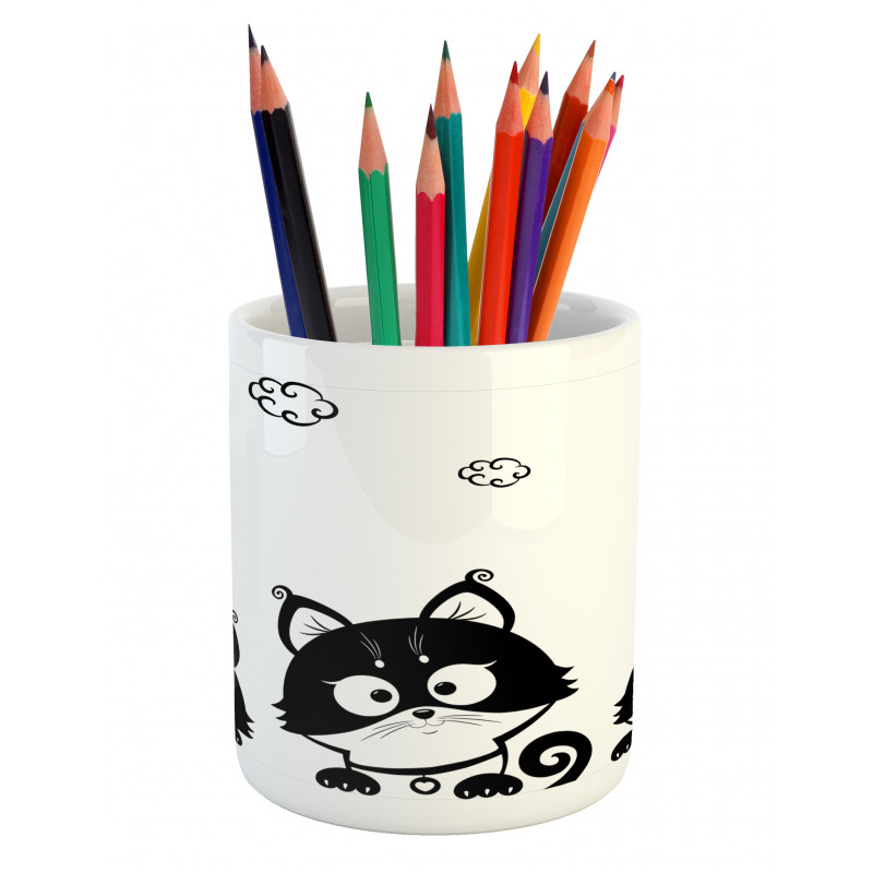 3 Kittens Pencil Pen Holder