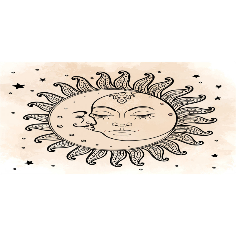 Sun and Moon Mystical Pencil Pen Holder