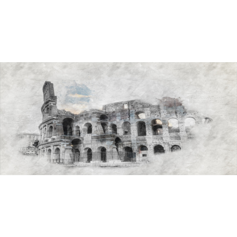 Colosseum Rome Sketch Pencil Pen Holder