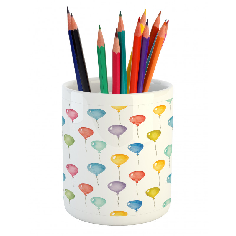 Colorful Balloons Pencil Pen Holder