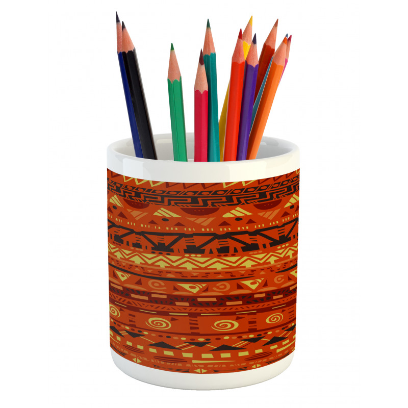 Geometric Art Pencil Pen Holder