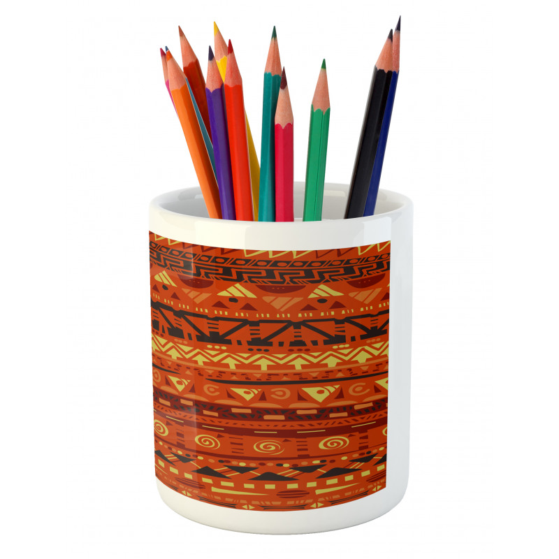 Geometric Art Pencil Pen Holder